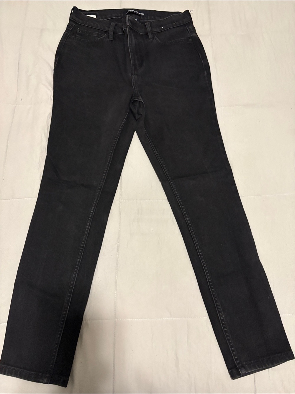 Calvin Klein Black Straight-Leg Jeans